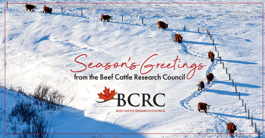 season's greetings from the beef cattle research council